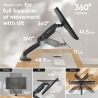 Onkron MONITOR ACC DESK MOUNT/13-32" BLACK G80-B ONKRON