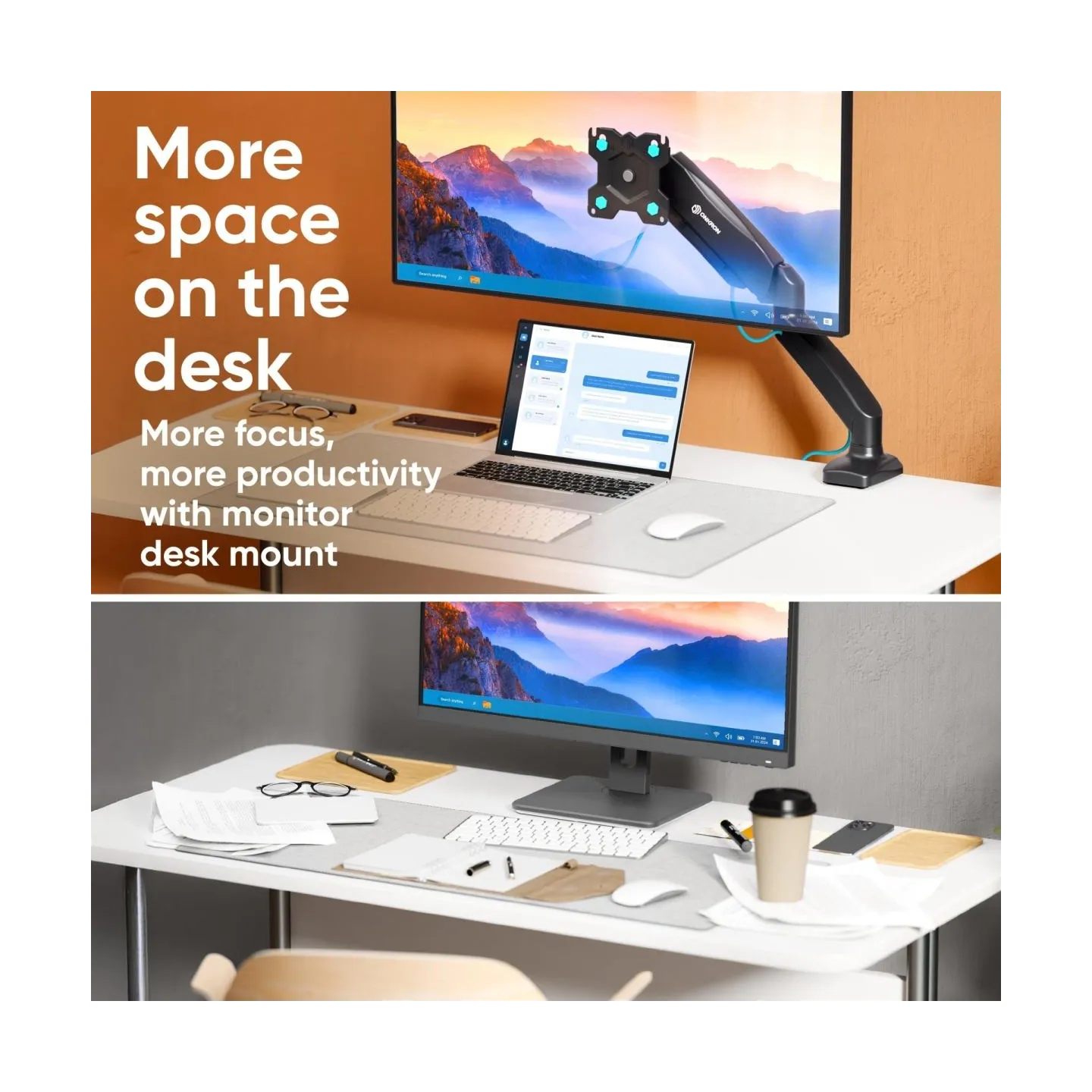 Onkron MONITOR ACC DESK MOUNT/13-32" BLACK G80-B ONKRON