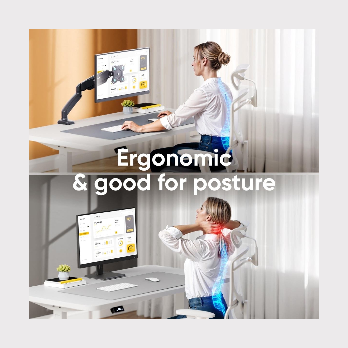 Onkron MONITOR ACC DESK MOUNT/13-32" BLACK G80-B ONKRON