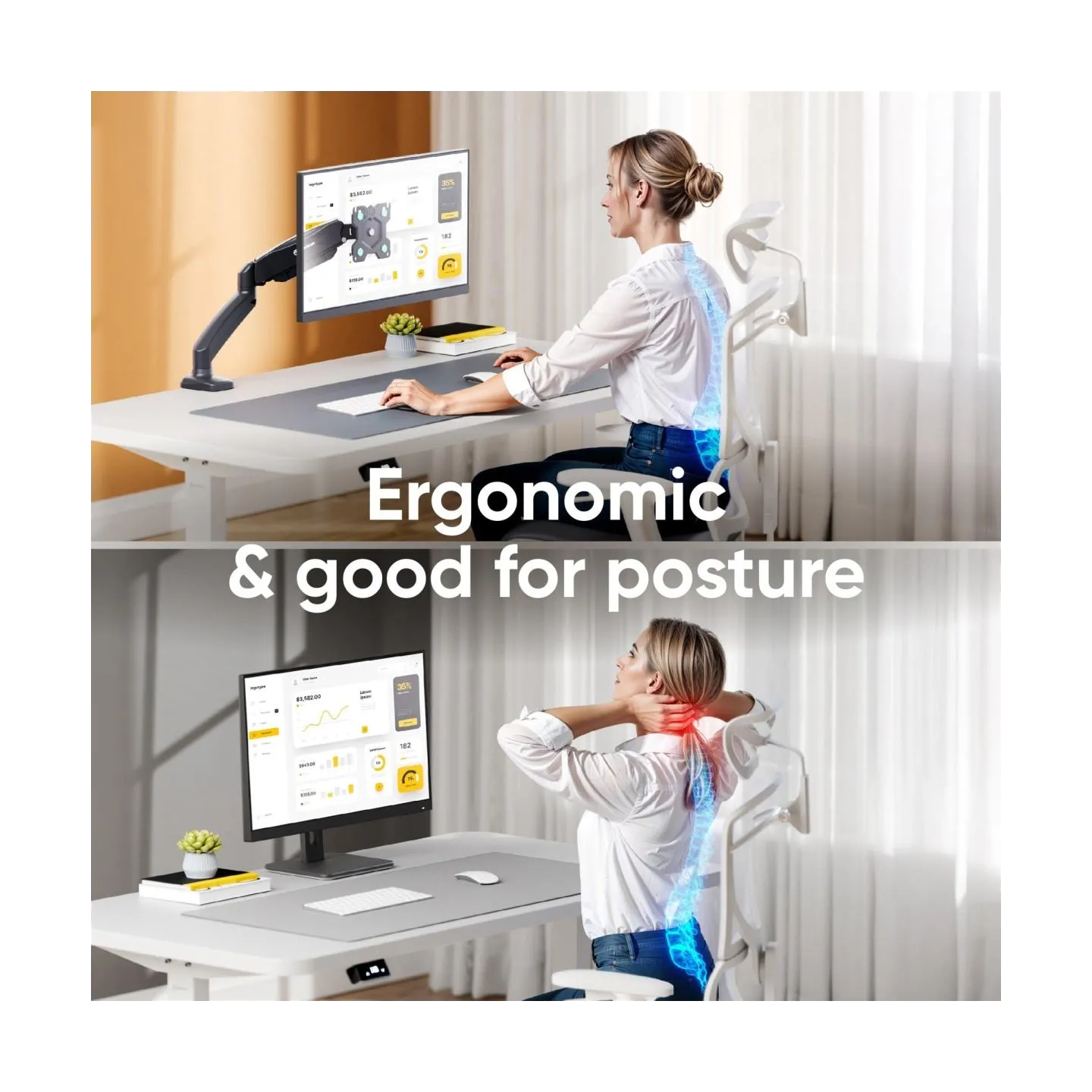 Onkron MONITOR ACC DESK MOUNT/13-32" BLACK G80-B ONKRON
