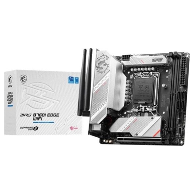 MSI | MPG B760I EDGE WIFI | Processor family Intel | Processor socket  LGA1700 | DDR5 DIMM | Memory slots 2 | Supported hard dis