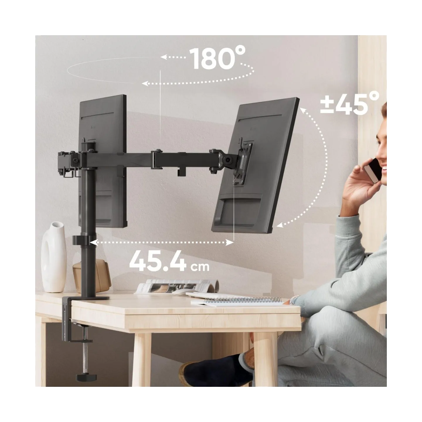 Onkron MONITOR ACC DESK MOUNT/13-32" BLACK D221E-B ONKRON
