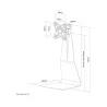 Neomounts TV SET ACC DESK MOUNT SILVER/10-27" FPMA-D800 NEOMOUNTS
