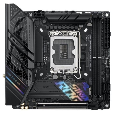 Asus | ROG STRIX B760-I GAMING WIFI | Processor family Intel | Processor socket LGA1700 | DDR5 SDRAM | Supported hard disk drive
