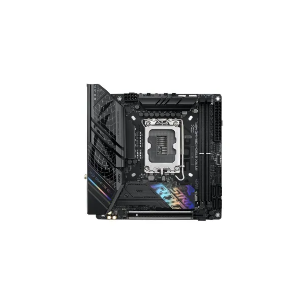 Asus | ROG STRIX B760-I GAMING WIFI | Processor family Intel | Processor socket LGA1700 | DDR5 SDRAM | Supported hard disk drive