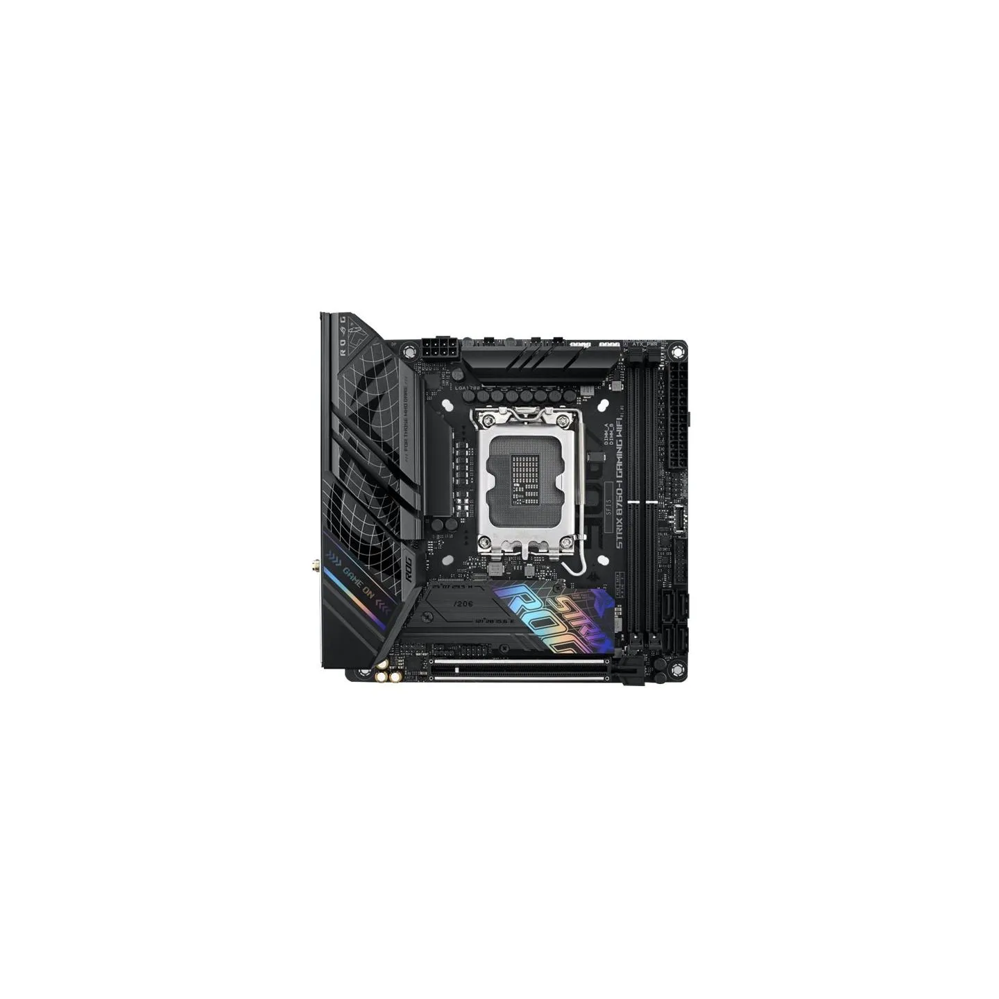 Asus | ROG STRIX B760-I GAMING WIFI | Processor family Intel | Processor socket LGA1700 | DDR5 SDRAM | Supported hard disk drive