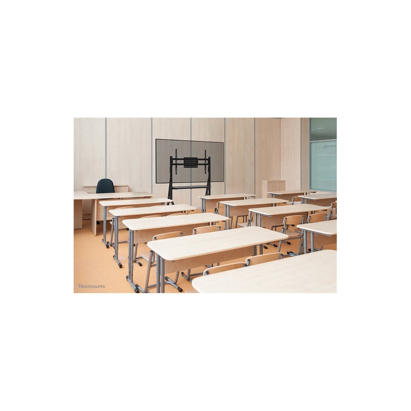 Neomounts MOVE GO MOBILE FLOOR STAND (FAST INSTALL, HEIGHT ADJUSTABLE)