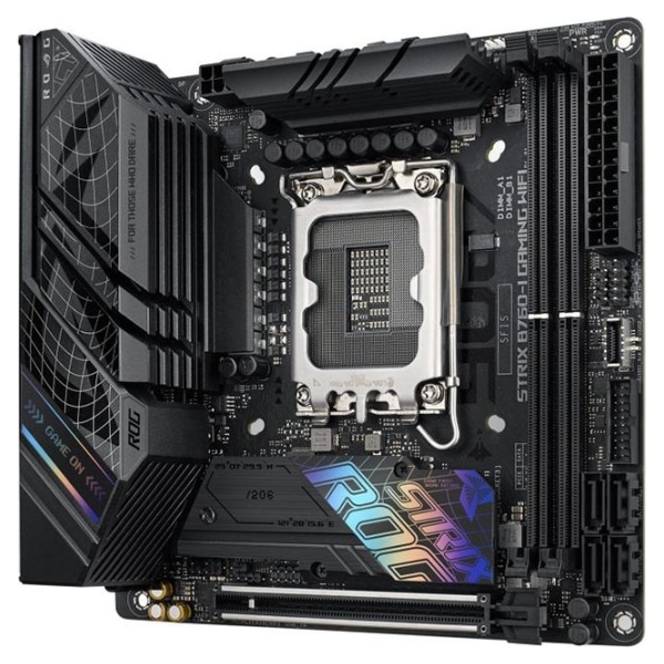 Asus | ROG STRIX B760-I GAMING WIFI | Processor family Intel | Processor socket LGA1700 | DDR5 SDRAM | Supported hard disk drive