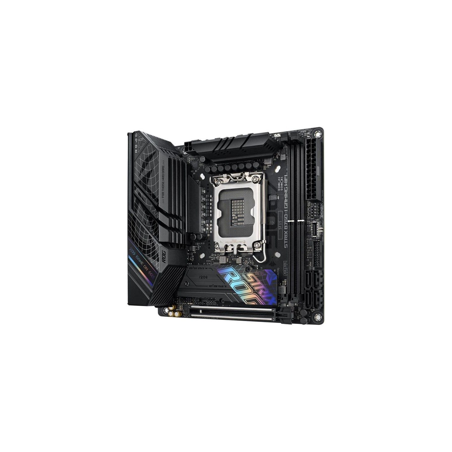 Asus | ROG STRIX B760-I GAMING WIFI | Processor family Intel | Processor socket LGA1700 | DDR5 SDRAM | Supported hard disk drive