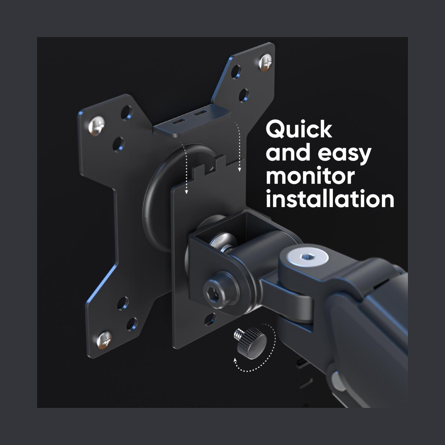 Onkron MONITOR ACC DESK MOUNT/13-32" BLACK G45-B ONKRON