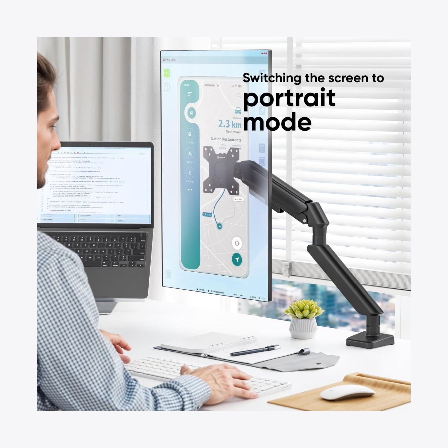 Onkron MONITOR ACC DESK MOUNT/13-32" BLACK G45-B ONKRON