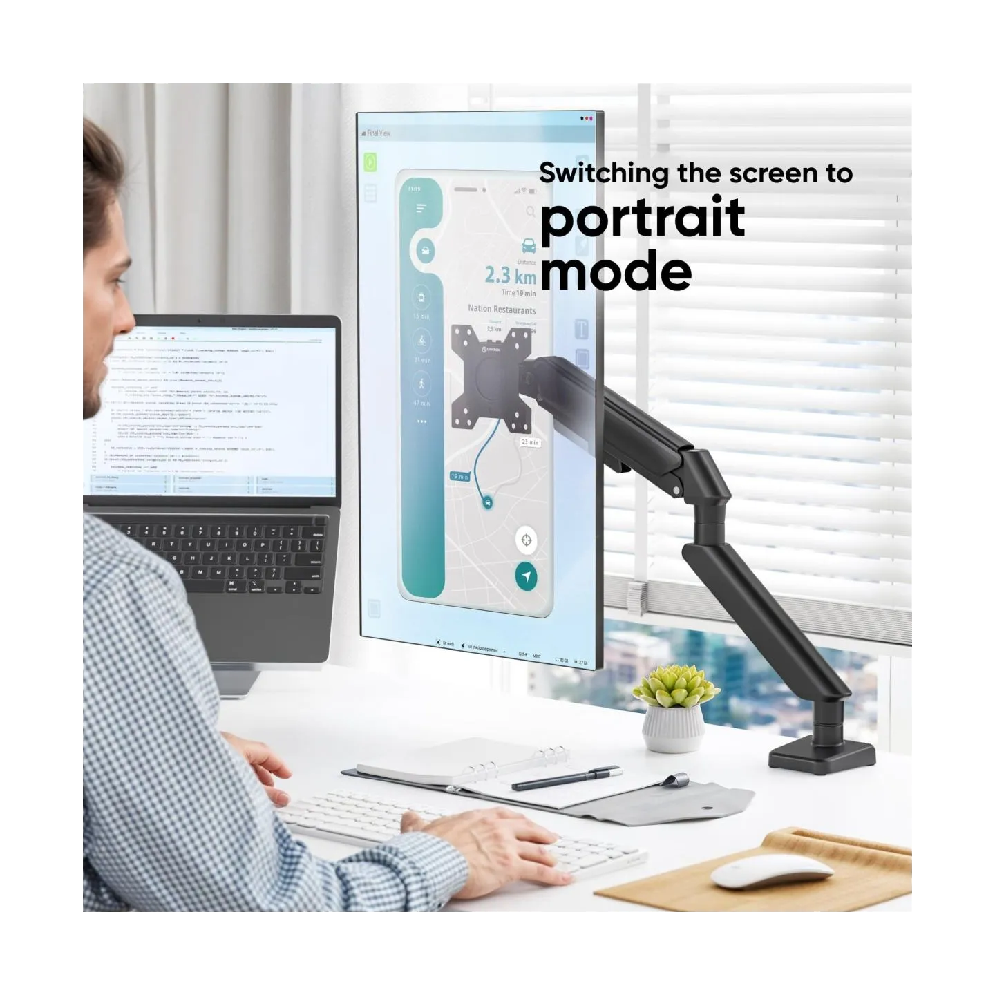 Onkron MONITOR ACC DESK MOUNT/13-32" BLACK G45-B ONKRON