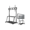 Neomounts NEWSTAR MOBILE FLAT SCREEN FLOOR STAND (STAND+TROLLEY) (HEIGHT: 137-162 CM) BOX 1/2 60-105" BLACK