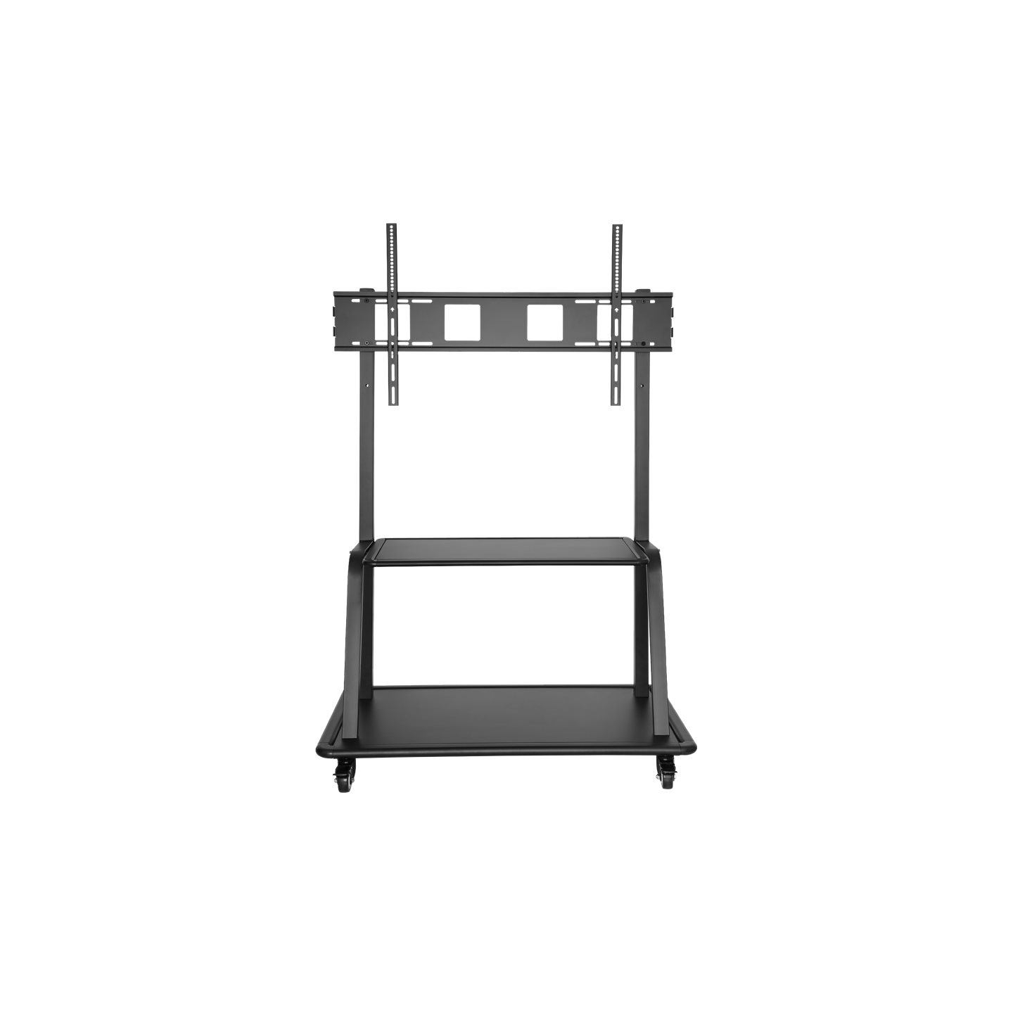 Neomounts NEWSTAR MOBILE FLAT SCREEN FLOOR STAND (STAND+TROLLEY) (HEIGHT: 137-162 CM) BOX 1/2 60-105" BLACK