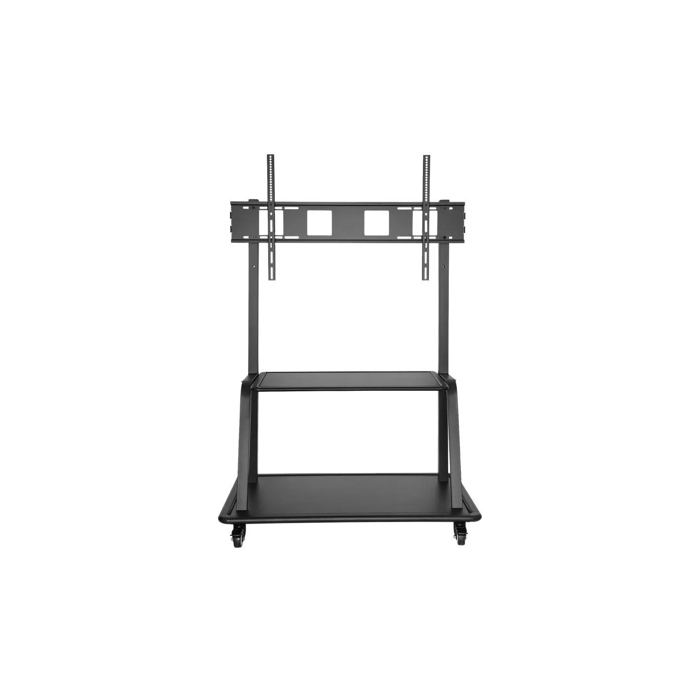 Neomounts NEWSTAR MOBILE FLAT SCREEN FLOOR STAND (STAND+TROLLEY) (HEIGHT: 137-162 CM) BOX 1/2 60-105" BLACK