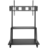Neomounts NEWSTAR MOBILE FLAT SCREEN FLOOR STAND (STAND+TROLLEY) (HEIGHT: 137-162 CM) BOX 1/2 60-105" BLACK