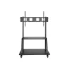 Neomounts NEWSTAR MOBILE FLAT SCREEN FLOOR STAND (STAND+TROLLEY) (HEIGHT: 137-162 CM) BOX 1/2 60-105" BLACK