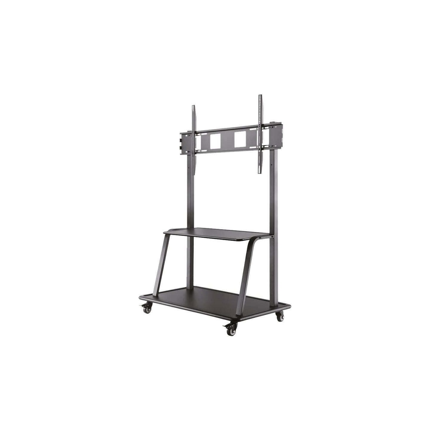 Neomounts NEWSTAR MOBILE FLAT SCREEN FLOOR STAND (STAND+TROLLEY) (HEIGHT: 137-162 CM) BOX 1/2 60-105" BLACK