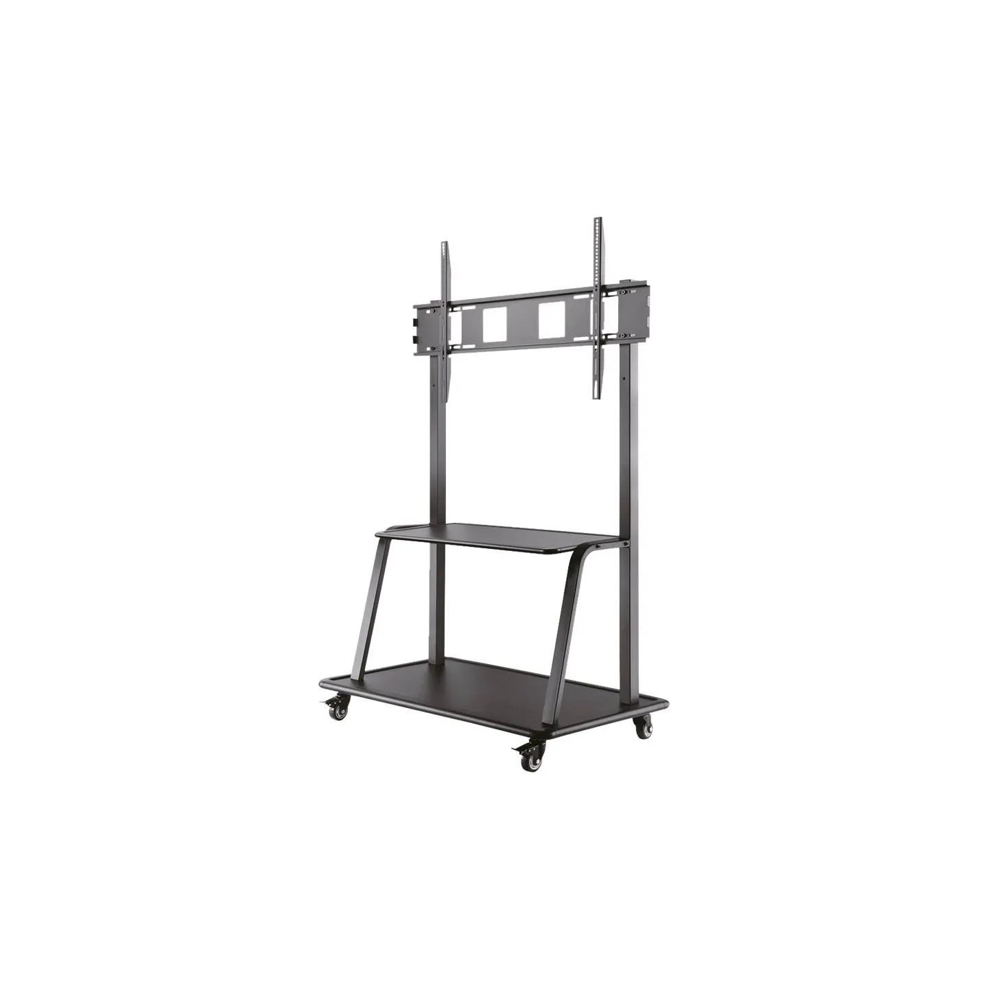 Neomounts NEWSTAR MOBILE FLAT SCREEN FLOOR STAND (STAND+TROLLEY) (HEIGHT: 137-162 CM) BOX 1/2 60-105" BLACK