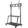 Neomounts NEWSTAR MOBILE FLAT SCREEN FLOOR STAND (STAND+TROLLEY) (HEIGHT: 137-162 CM) BOX 1/2 60-105" BLACK