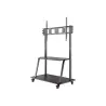 Neomounts NEWSTAR MOBILE FLAT SCREEN FLOOR STAND (STAND+TROLLEY) (HEIGHT: 137-162 CM) BOX 1/2 60-105" BLACK