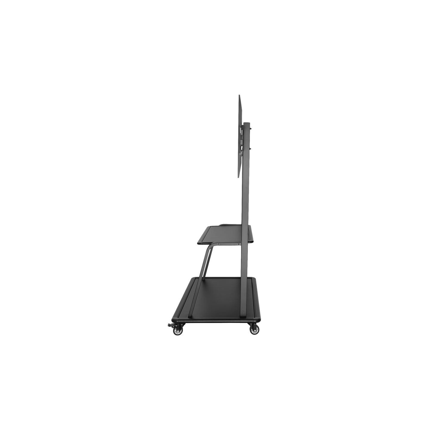 Neomounts NEWSTAR MOBILE FLAT SCREEN FLOOR STAND (STAND+TROLLEY) (HEIGHT: 137-162 CM) BOX 1/2 60-105" BLACK