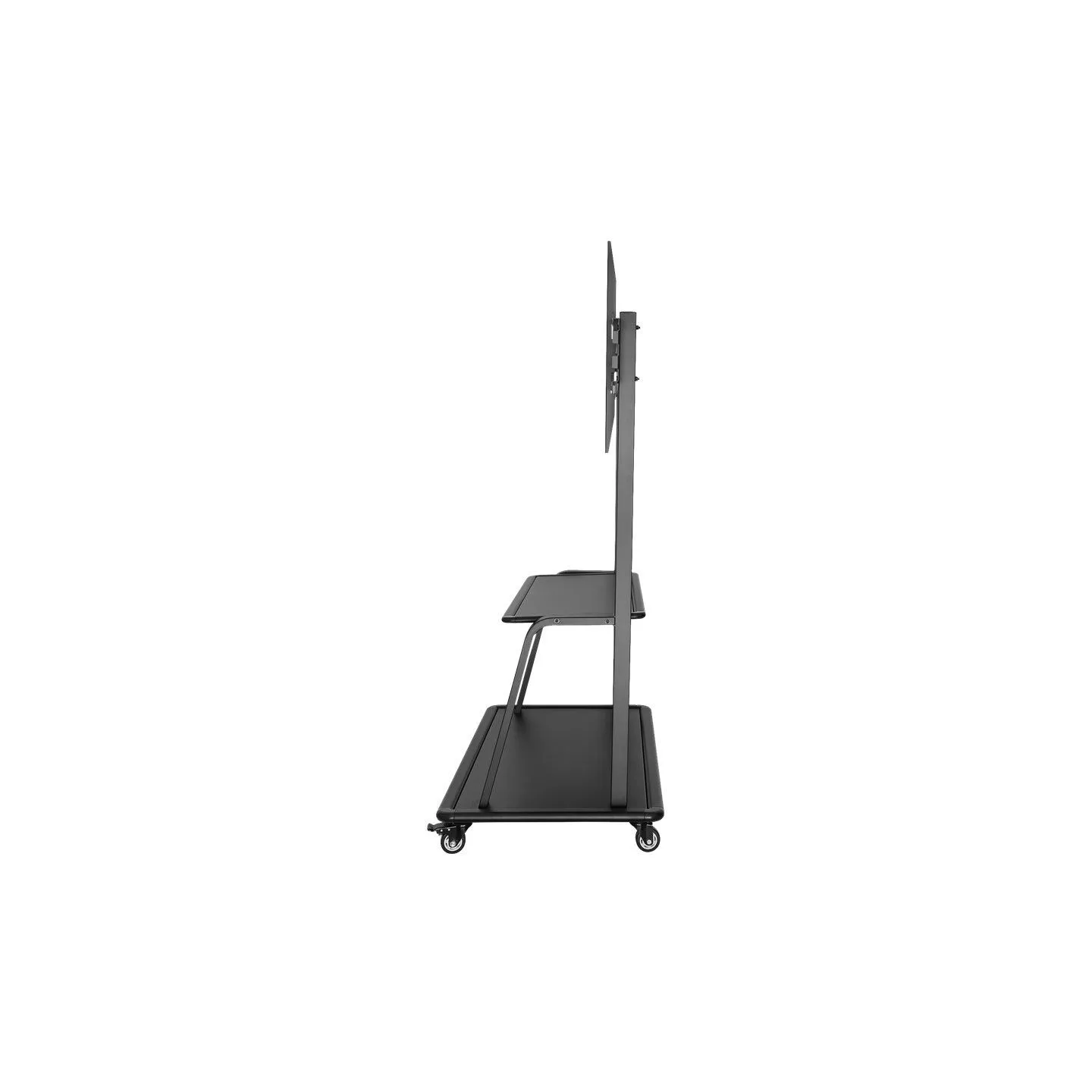 Neomounts NEWSTAR MOBILE FLAT SCREEN FLOOR STAND (STAND+TROLLEY) (HEIGHT: 137-162 CM) BOX 1/2 60-105" BLACK
