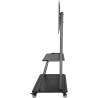 Neomounts NEWSTAR MOBILE FLAT SCREEN FLOOR STAND (STAND+TROLLEY) (HEIGHT: 137-162 CM) BOX 1/2 60-105" BLACK