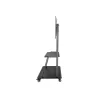Neomounts NEWSTAR MOBILE FLAT SCREEN FLOOR STAND (STAND+TROLLEY) (HEIGHT: 137-162 CM) BOX 1/2 60-105" BLACK
