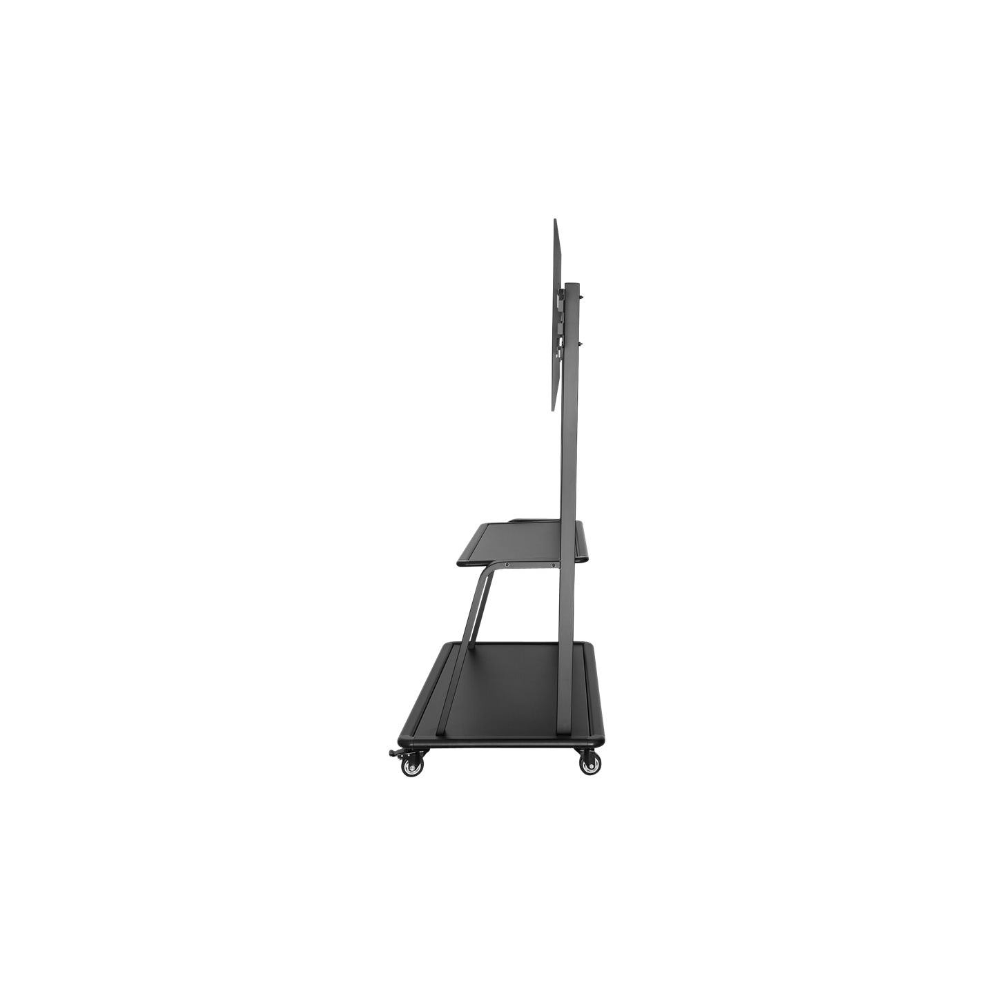 Neomounts NEWSTAR MOBILE FLAT SCREEN FLOOR STAND (STAND+TROLLEY) (HEIGHT: 137-162 CM) BOX 1/2 60-105" BLACK