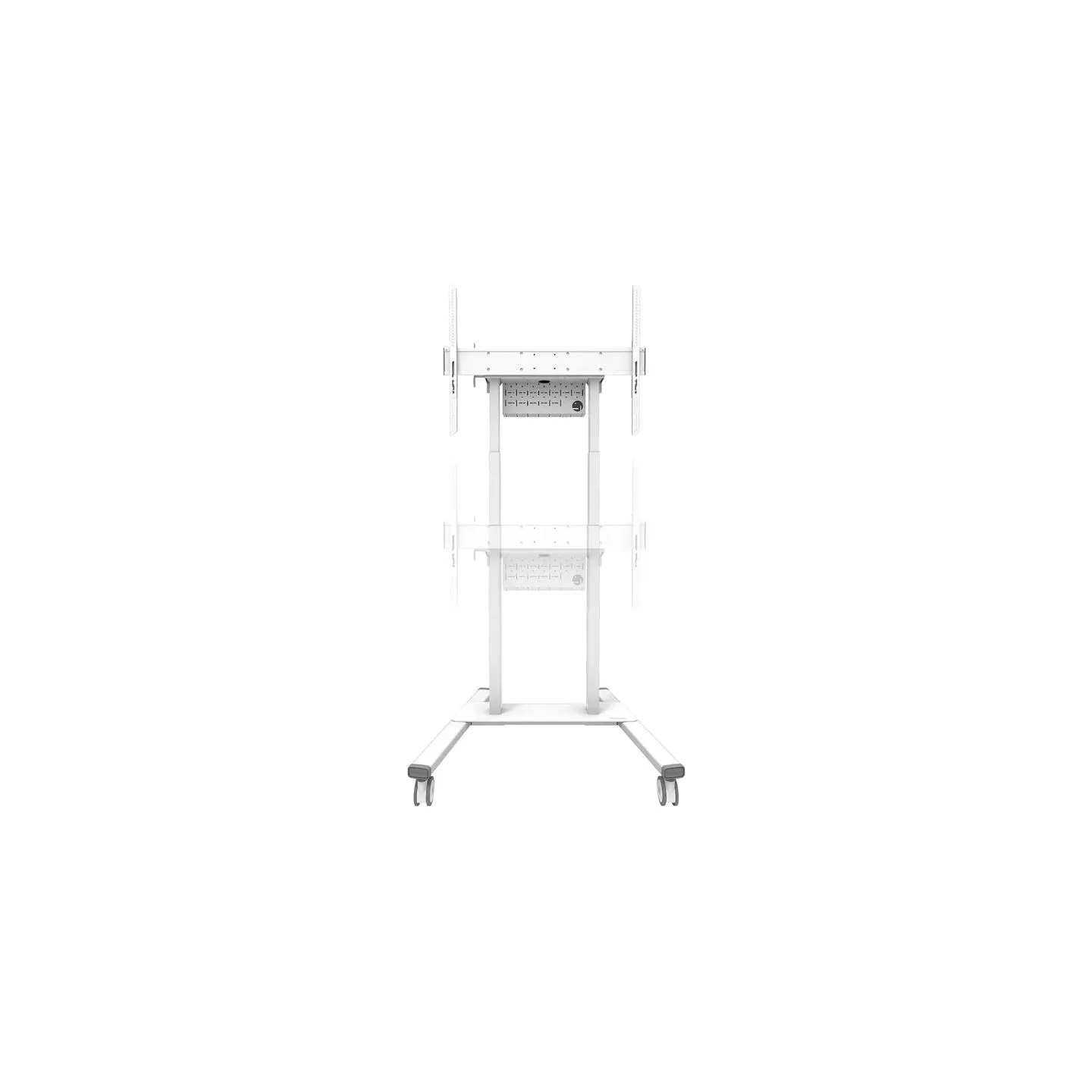 Neomounts Floor stand | FL55-875WH1 TV trolley | Adjustable Height | 55-100 " | Maximum weight (capacity) 110 kg | White