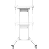 Neomounts Floor stand | FL55-875WH1 TV trolley | Adjustable Height | 55-100 " | Maximum weight (capacity) 110 kg | White