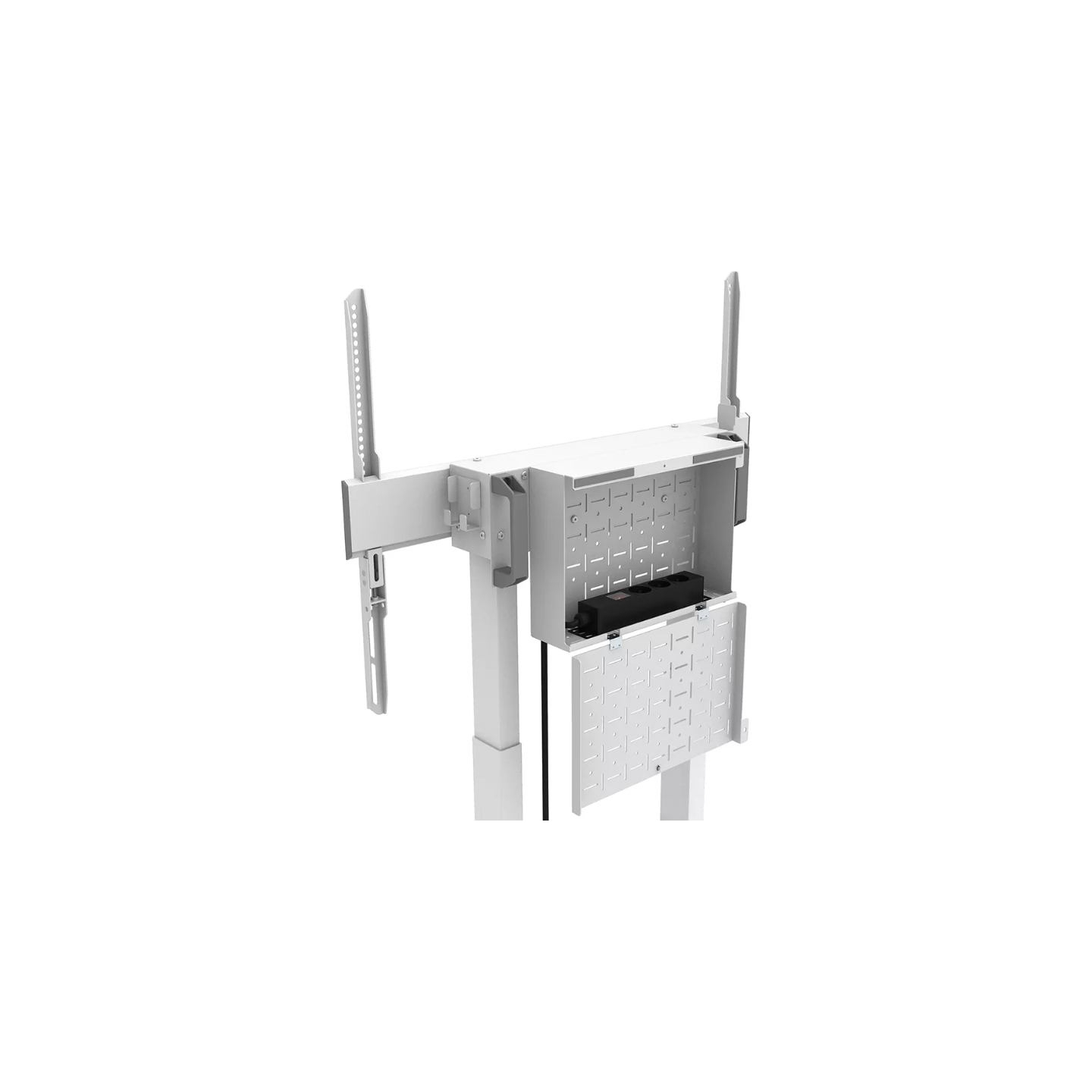 Neomounts Floor stand | FL55-875WH1 TV trolley | Adjustable Height | 55-100 " | Maximum weight (capacity) 110 kg | White