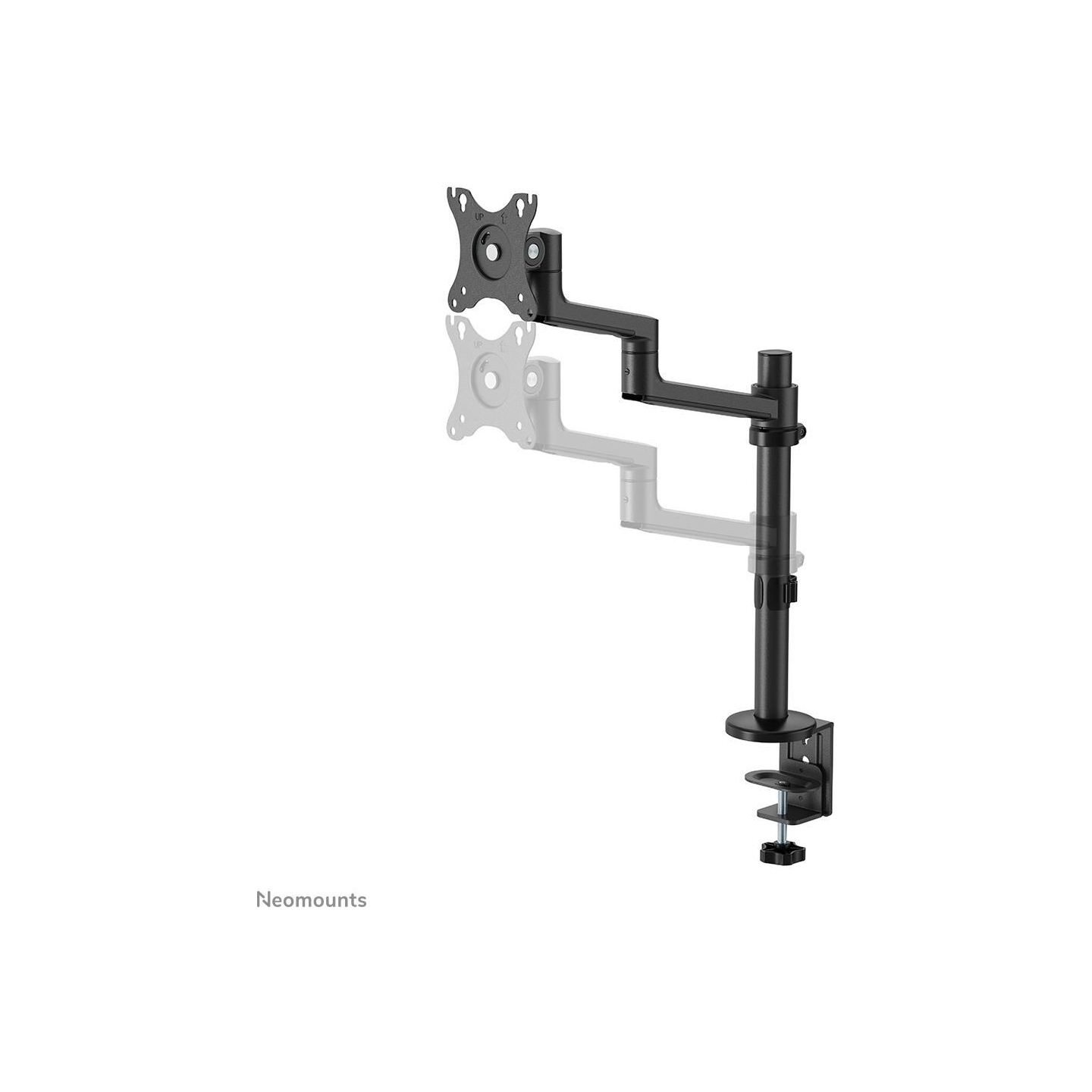Neomounts SCREEN DESK MOUNT, BLACK (CLAMP+GROMMET)