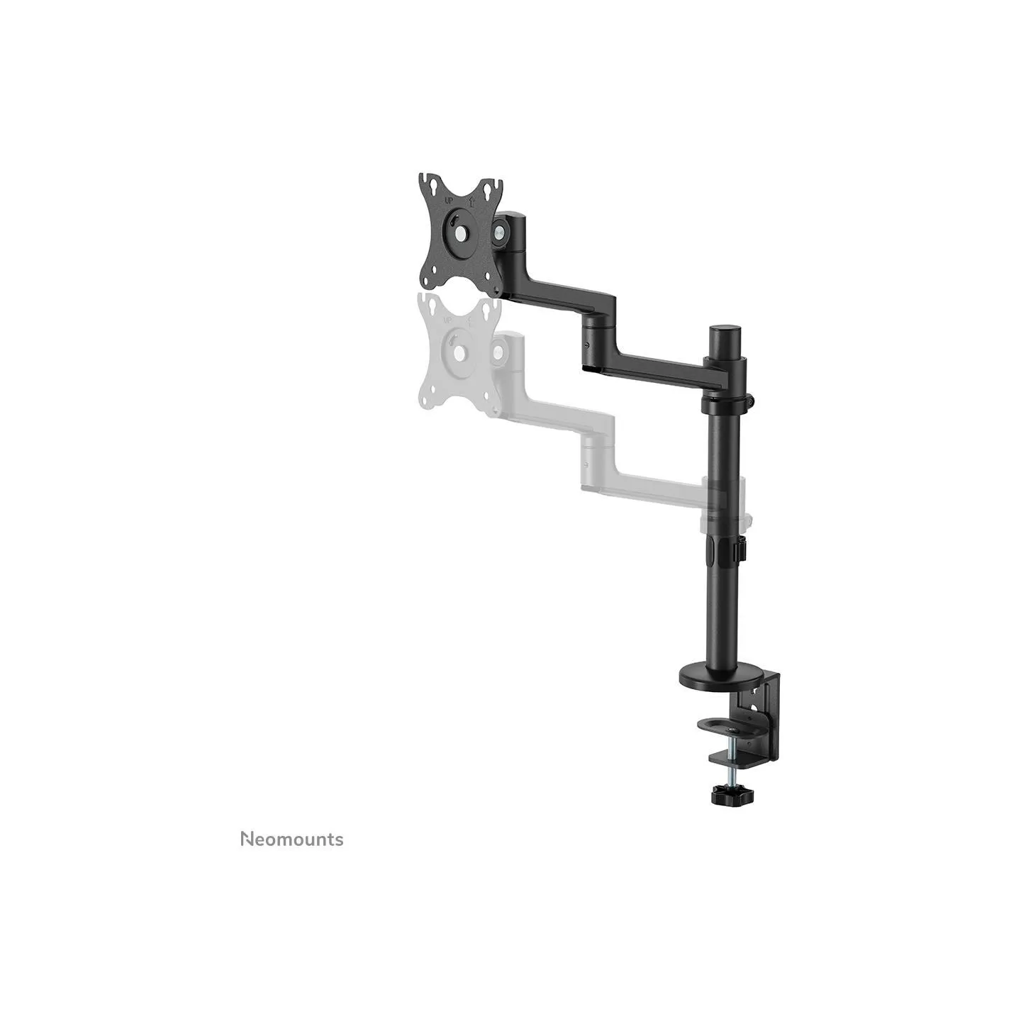 Neomounts SCREEN DESK MOUNT, BLACK (CLAMP+GROMMET)