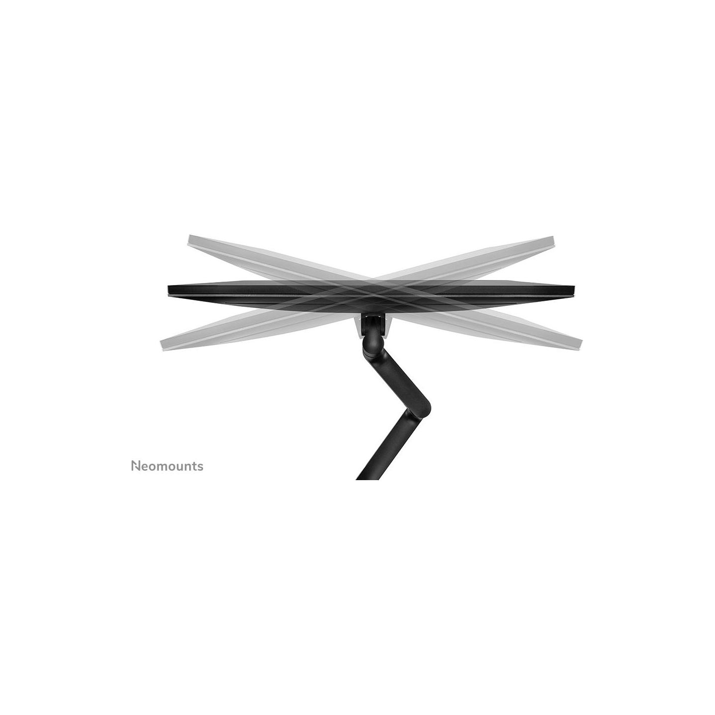 Neomounts SCREEN DESK MOUNT, BLACK (CLAMP+GROMMET)