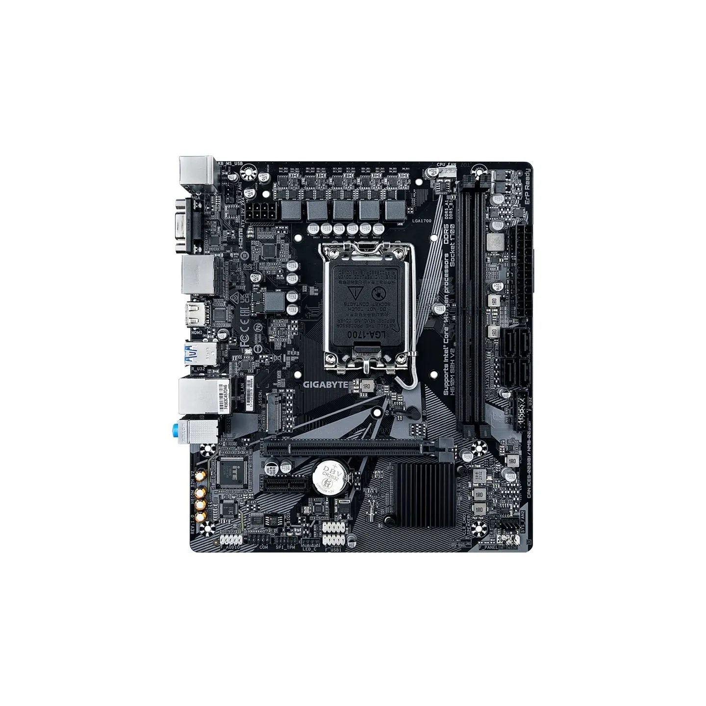 Gigabyte | H610M S2H V2 1.0 | Processor family Intel | Processor socket LGA1700 | DDR5 DIMM | Supported hard disk drive interfac