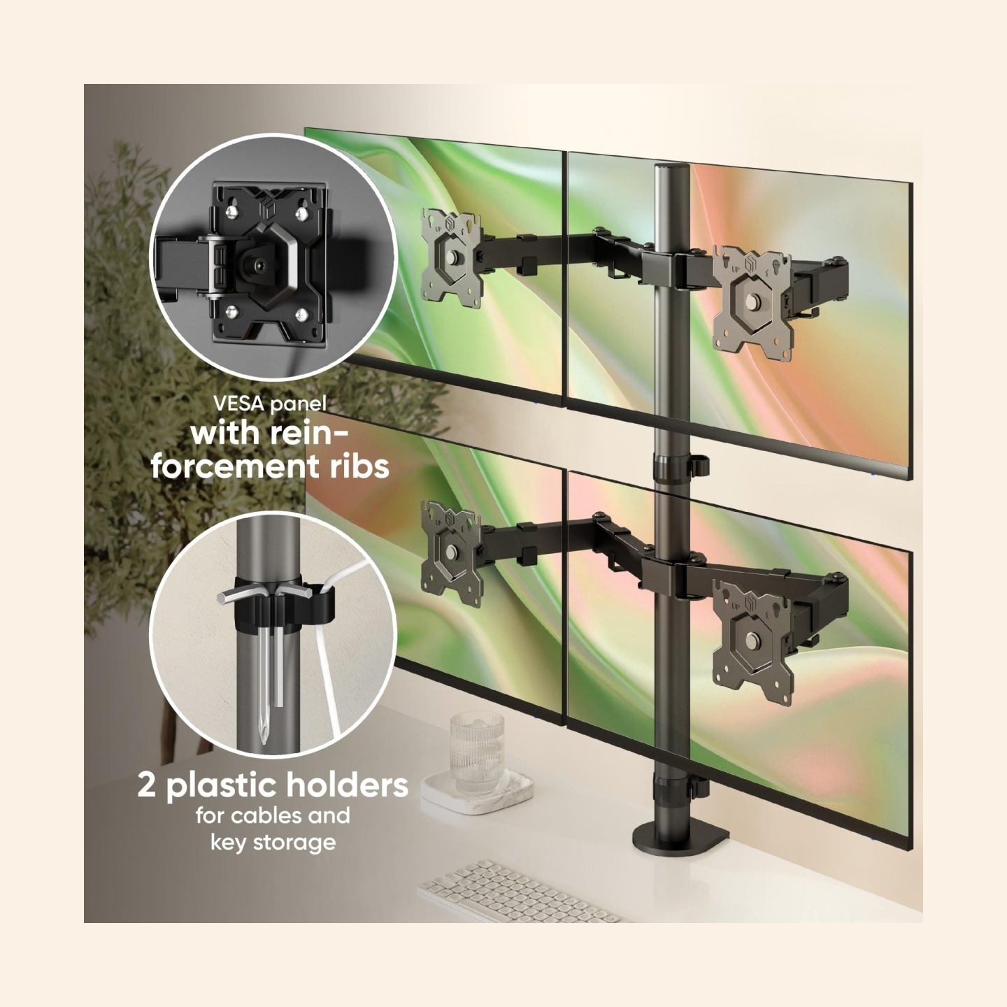 Onkron MONITOR ACC DESK MOUNT/13-32" BLACK D421E-B ONKRON