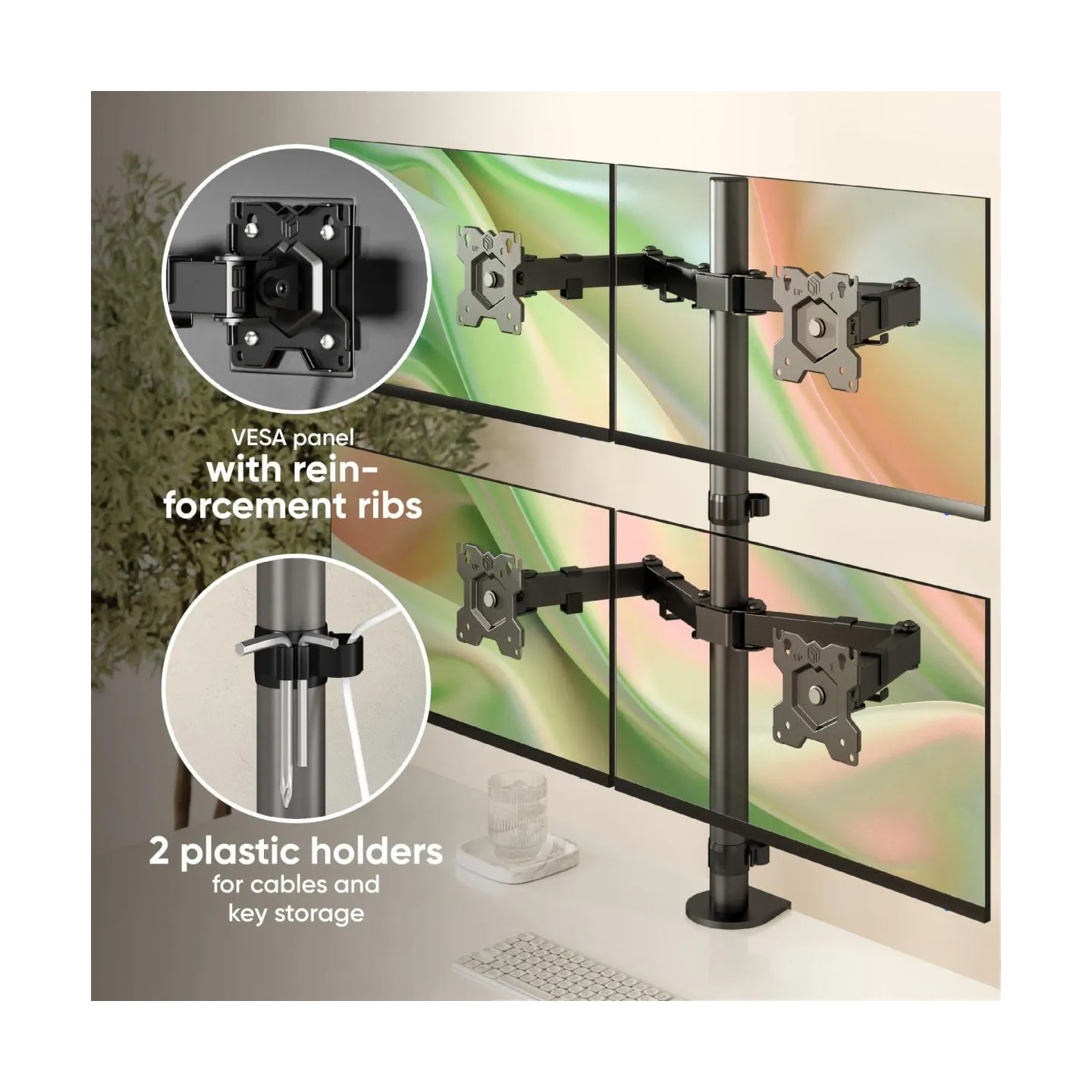 Onkron MONITOR ACC DESK MOUNT/13-32" BLACK D421E-B ONKRON