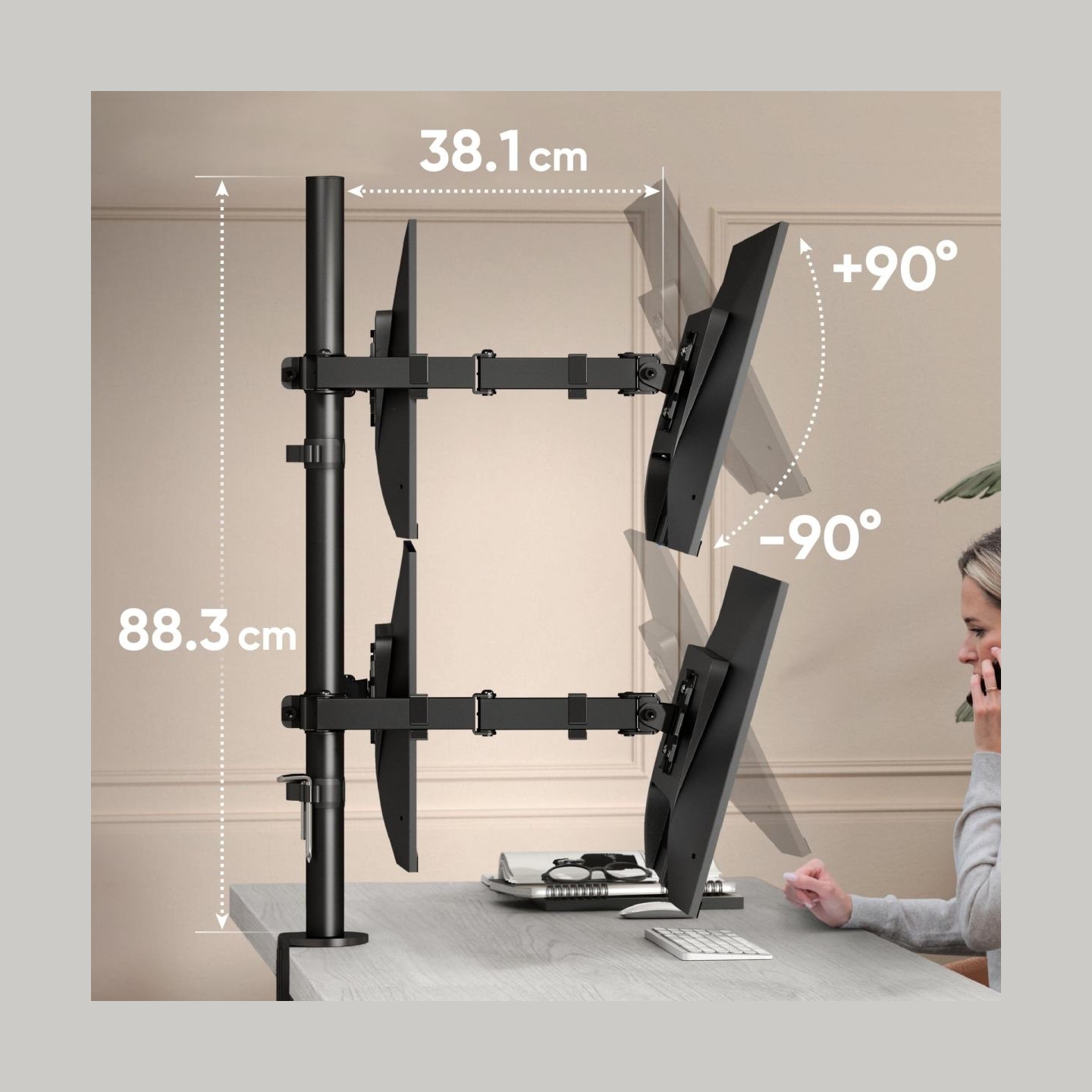 Onkron MONITOR ACC DESK MOUNT/13-32" BLACK D421E-B ONKRON