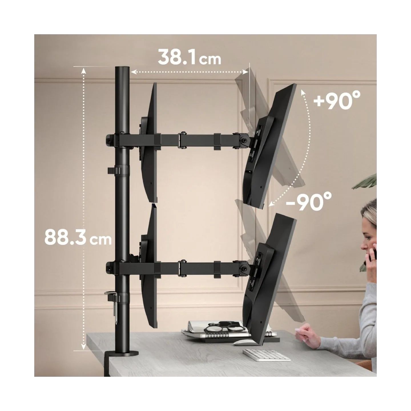 Onkron MONITOR ACC DESK MOUNT/13-32" BLACK D421E-B ONKRON