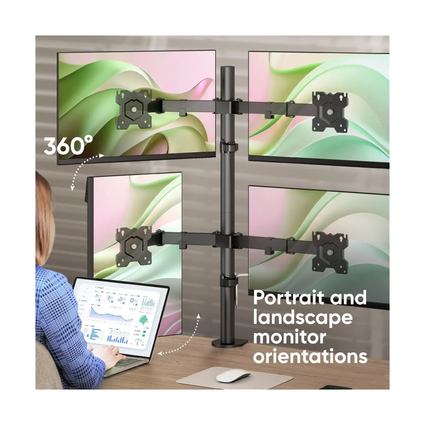 Onkron MONITOR ACC DESK MOUNT/13-32" BLACK D421E-B ONKRON