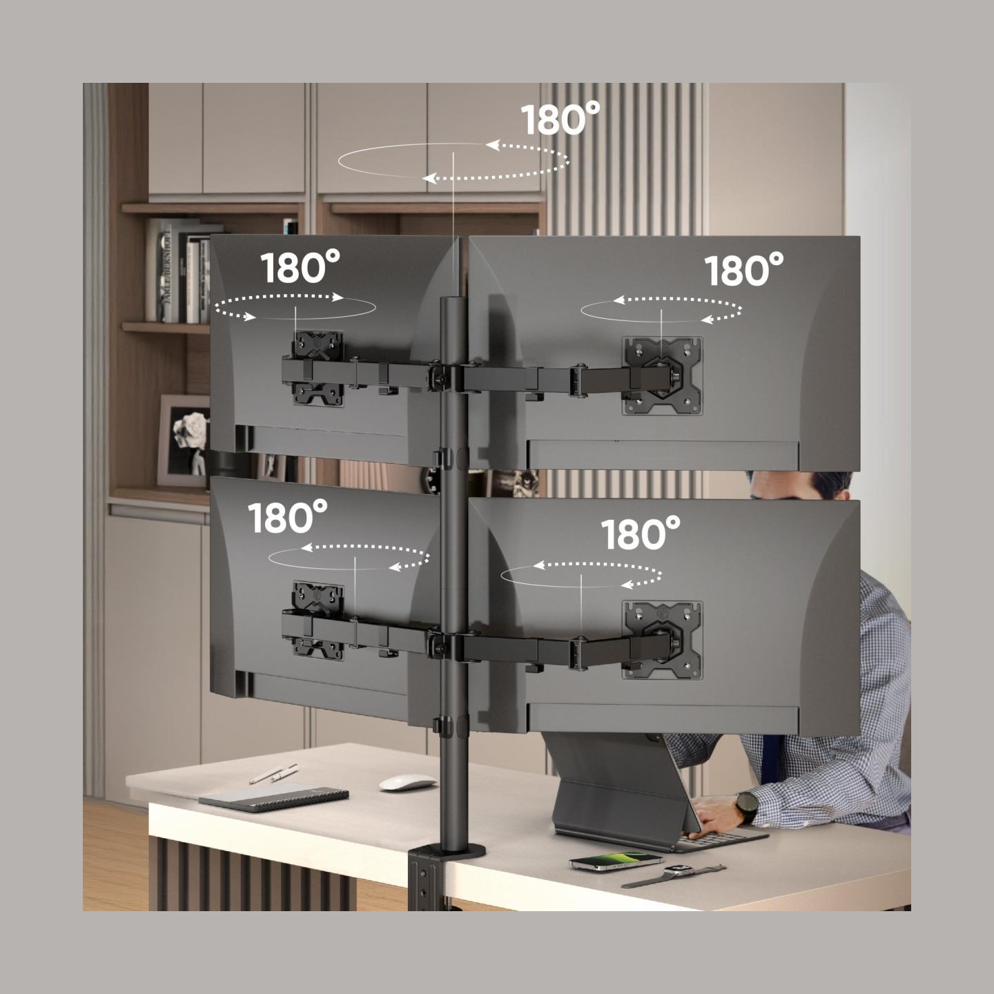 Onkron MONITOR ACC DESK MOUNT/13-32" BLACK D421E-B ONKRON