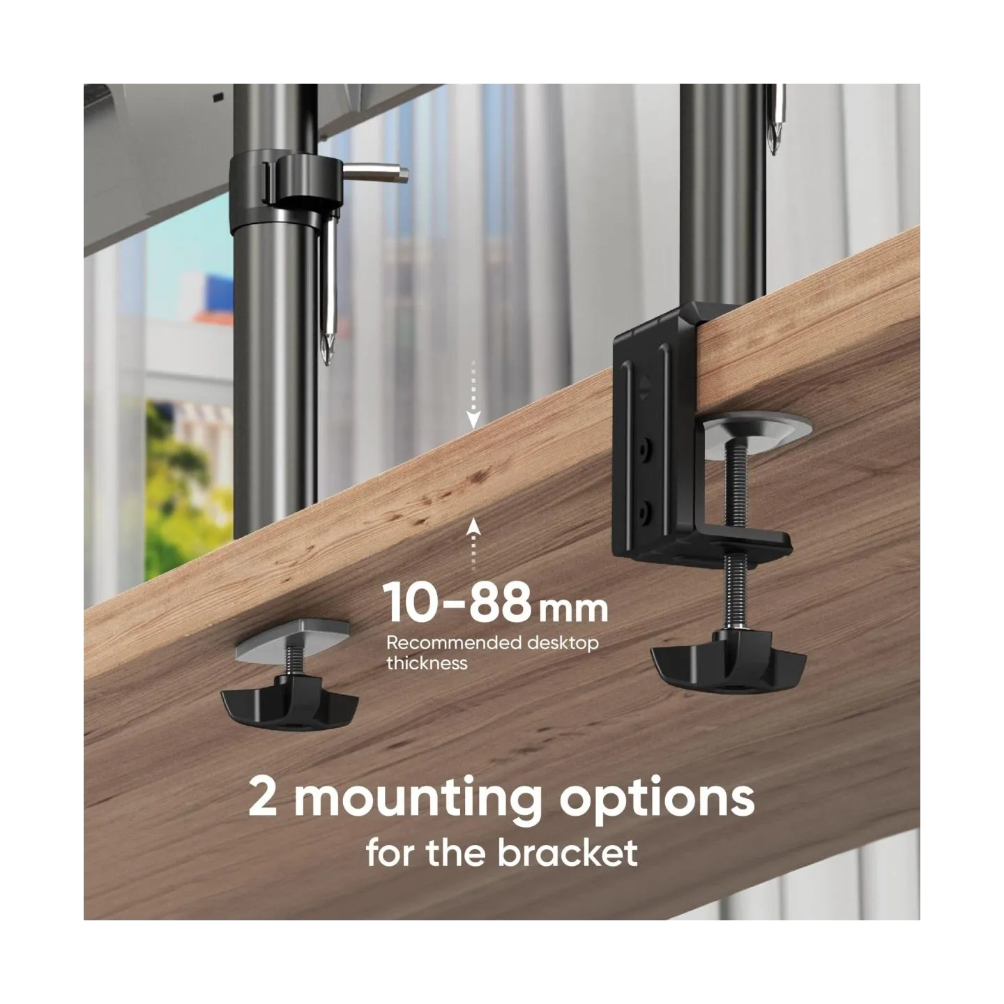 Onkron MONITOR ACC DESK MOUNT/13-32" BLACK D421E-B ONKRON