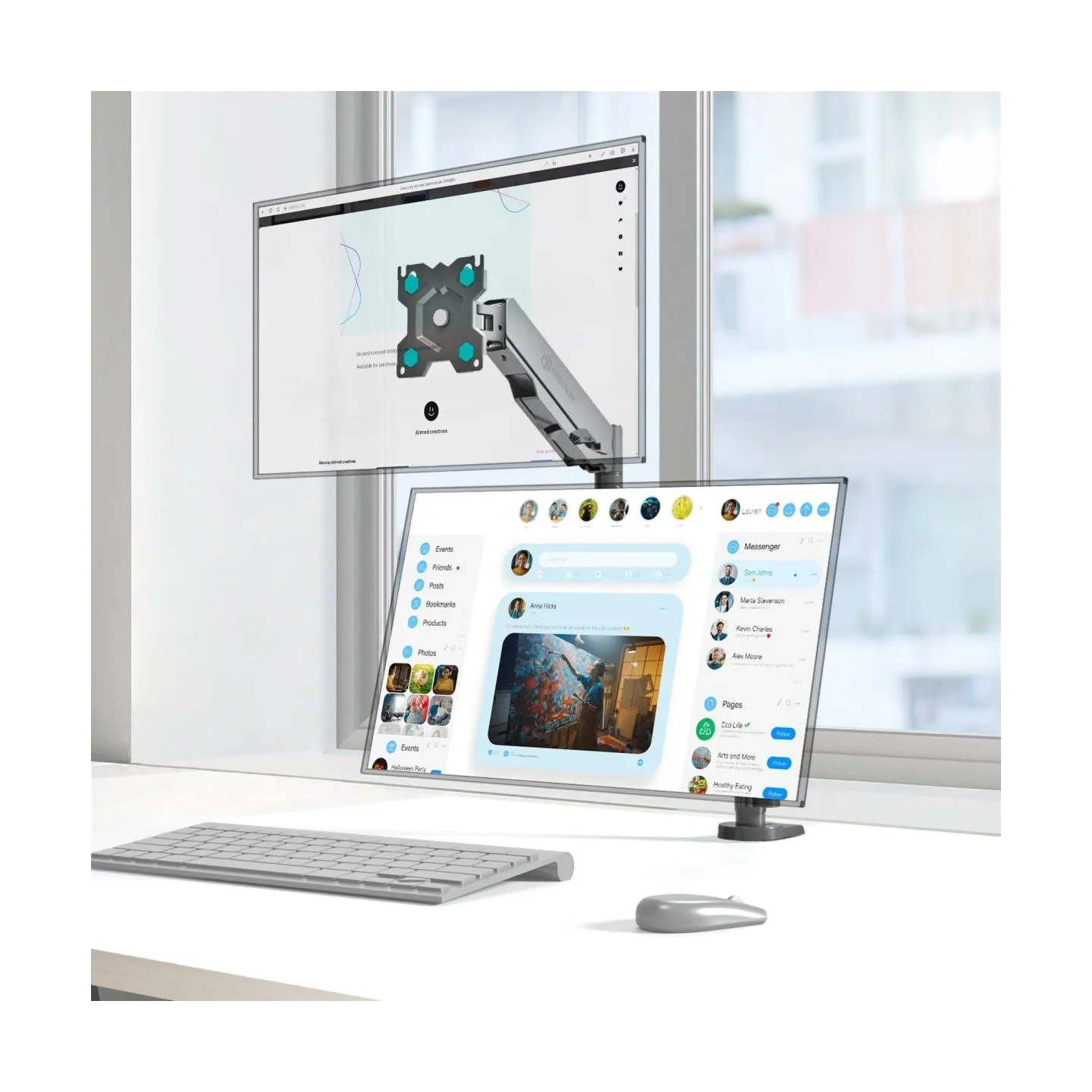 Onkron MONITOR ACC DESK MOUNT/13-32" BLACK G140-B ONKRON