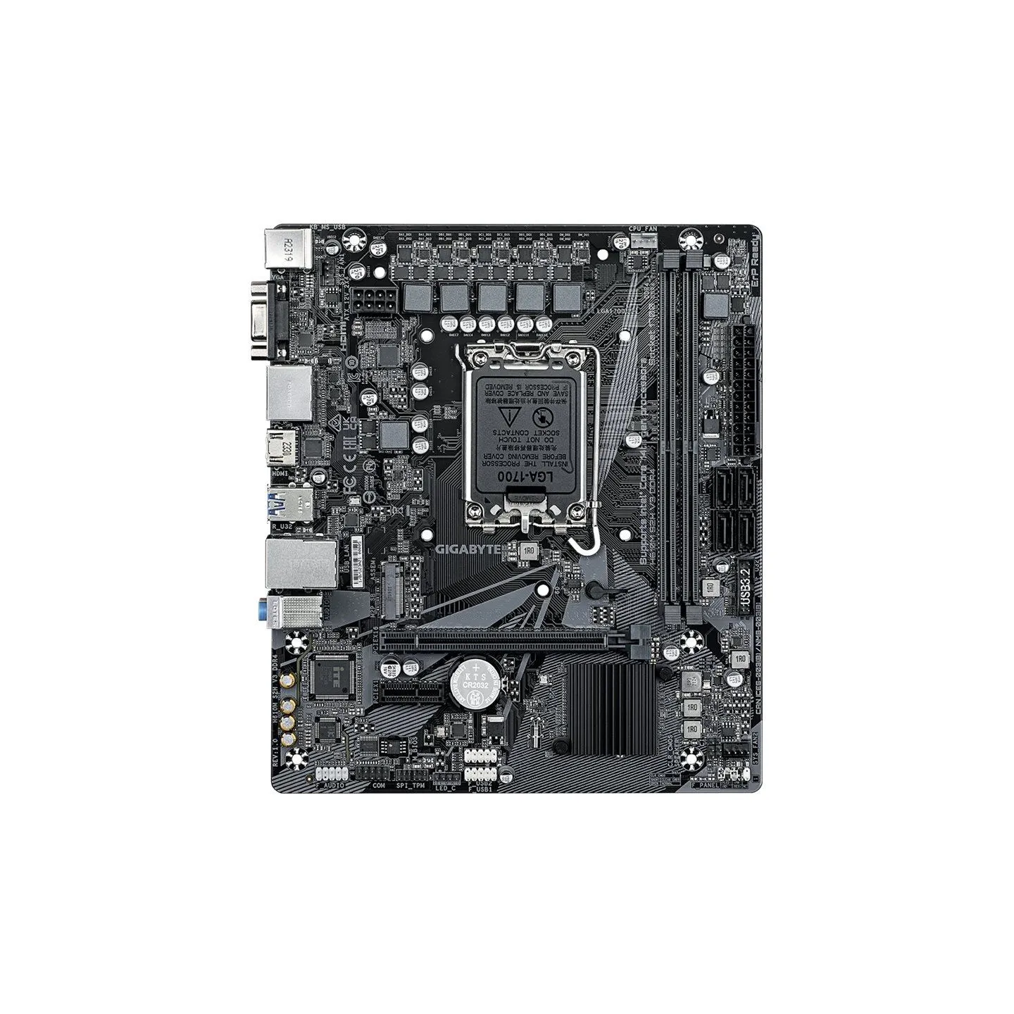 Gigabyte | H610M S2H V3 DDR4 G1.0 | Processor family Intel | Processor socket LGA1700 | DDR4 | Supported hard disk drive interfa