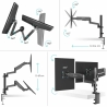 Onkron MONITOR ACC DESK MOUNT/13-32" BLACK G140-B ONKRON