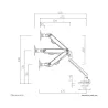 Neomounts MONITOR ACC DESK MOUNT 10-32"/FPMA-D750BLACK2 NEOMOUNTS