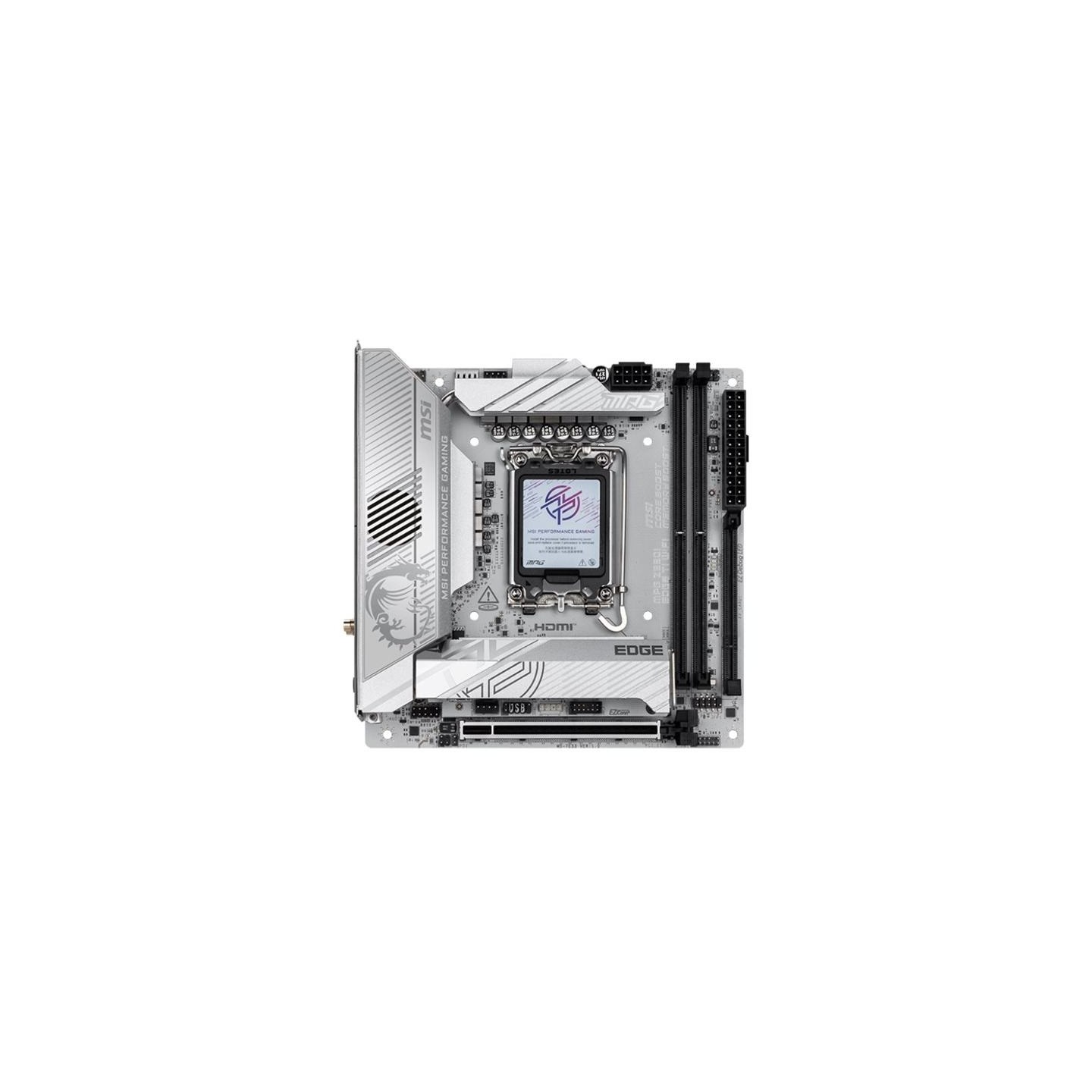 MSI MPG Z890I EDGE TI WIFI | Processor family Intel | Processor socket LGA1851 | Supported hard disk drive interfaces SATA, M.2 