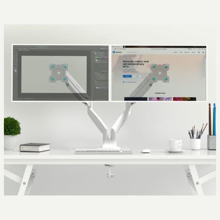 Onkron MONITOR ACC DESK MOUNT/13-32" WHITE G200-W ONKRON